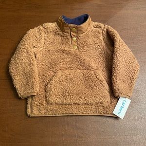 Carter’s Boys Quarter Snap Sherpa Pullover - NEW